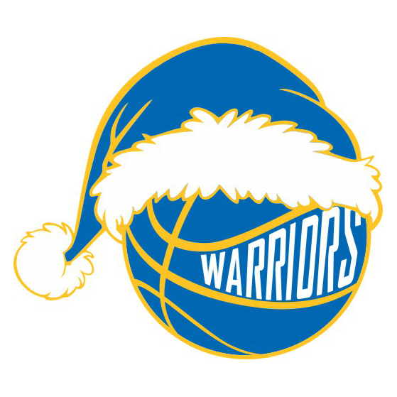 Golden State Warriors Basketball Christmas hat logo iron on paper